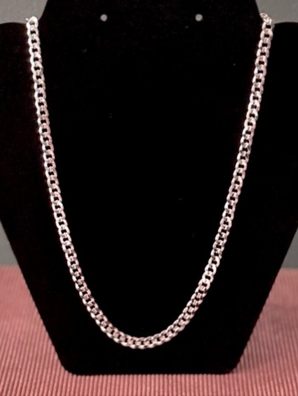 24” 4.5mm STERLING SILVER NECKLACE STAMPED 925 - NEW!